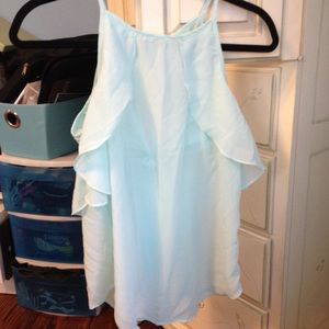 Lovely Seafoam Green Flouncey Top